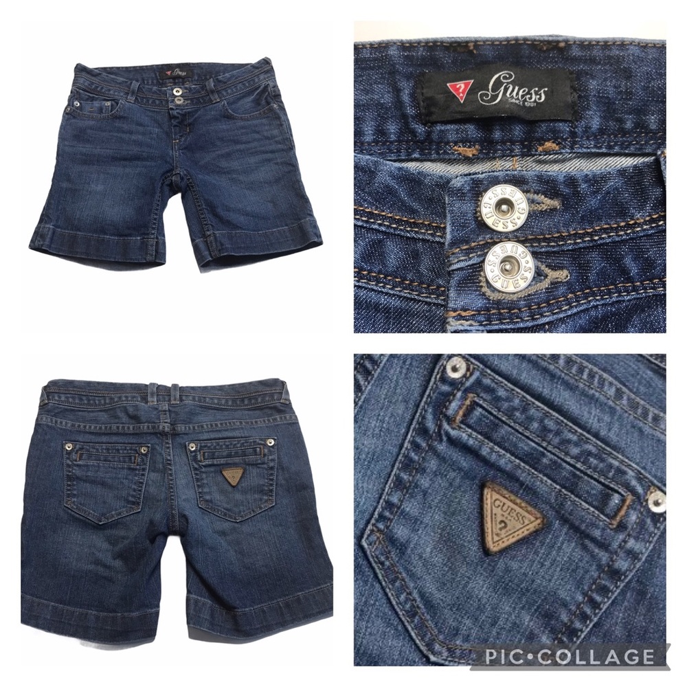 Guess Low Rise Denim Shorts Sz 26